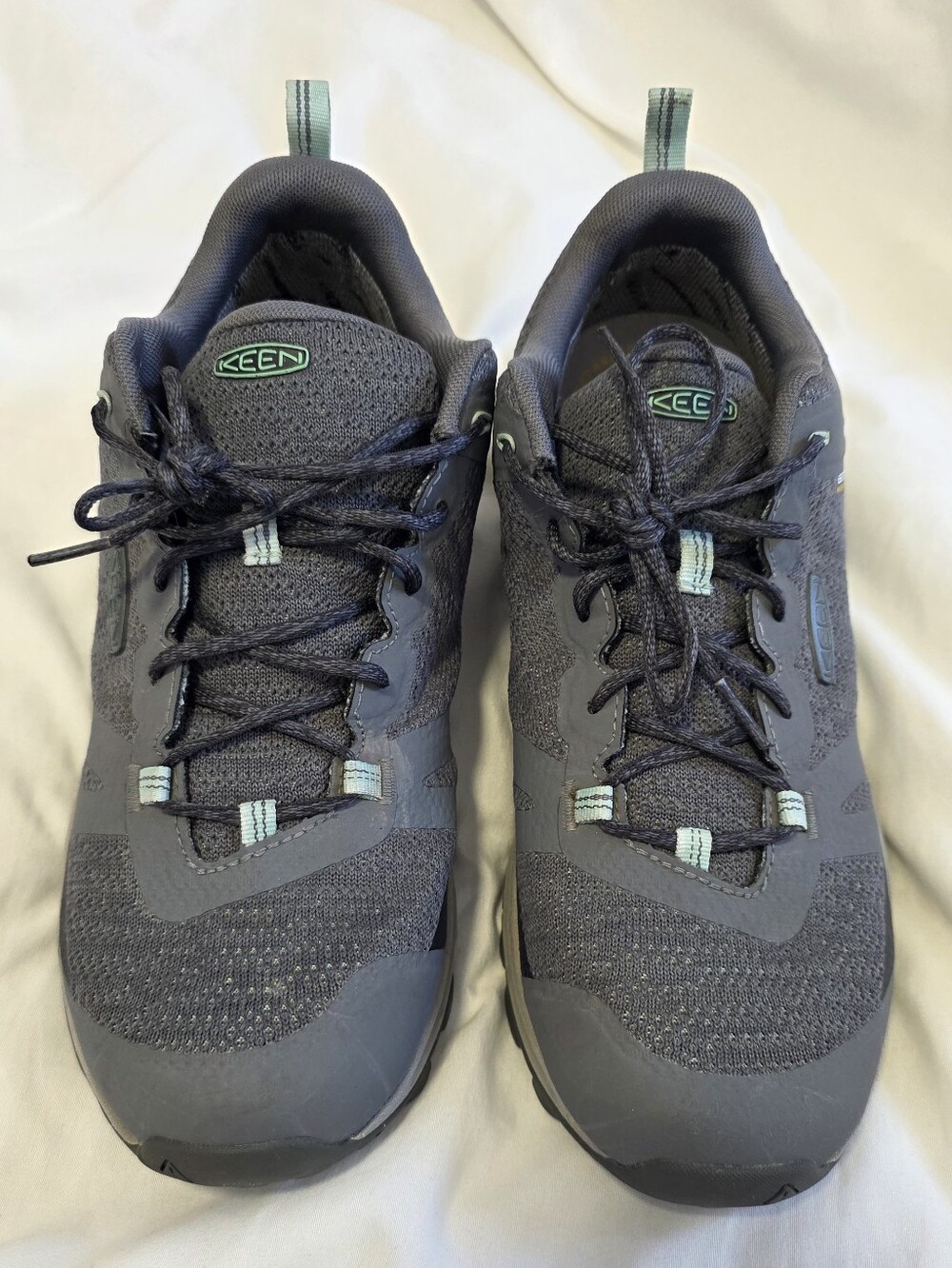 KEEN Terradora II Waterproof Hiking Shoes Grey Teal 10 - Worn Once!